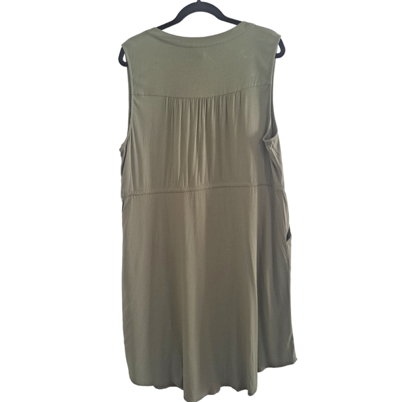 TORRID Army Green Chain Link Mini dress - Picture 2 of 5